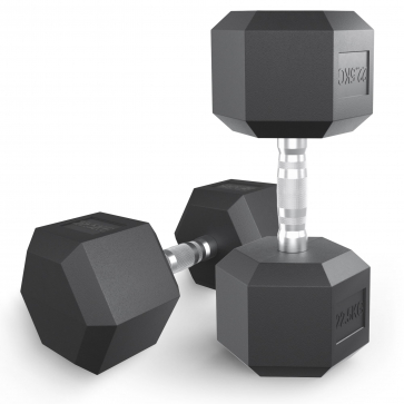 Гантель гексагональная UNIX Fit обрезиненная 22,5 кг / шт. - 1